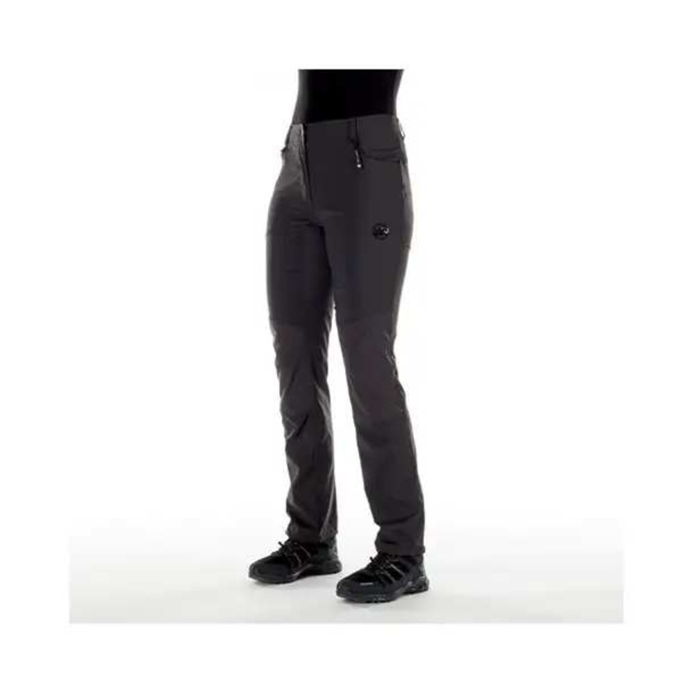 Mammut Womens Black Hiking Pants Softshell Outdoor Trousers Size 8 Long